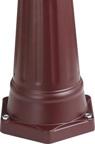 Lanterna da esterno classica rosso scuro 213 cm IP44 - Havana