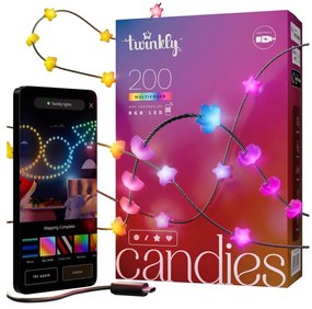 Twinkly TWKS200RGB-G - LED RGB Dimmerabile Catena natalizia 200xLED 14 m USB Wi-Fi