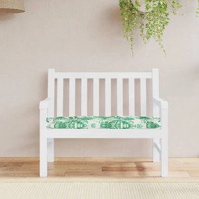 Cuscino Per Panca A Foglie 100x50x7 Cm İn Tessuto Oxford /