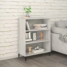 Credenza grigio sonoma 69,5x32,5x90 cm in legno multistrato