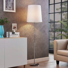 Lampada da terra Pordis Lucande, Cromo / Argento, Soggiorno / Sala da pranzo, Metallo, Moderno, Lampada da terra