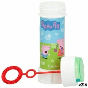 Bolle di Sapone Peppa Pig 60 ml 3,7 x 11,5 x 3,7 cm (216 Unità)