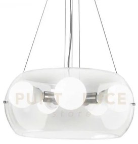 Audi-10 lampadario a sospensione in vetro trasparente' lampadine in...