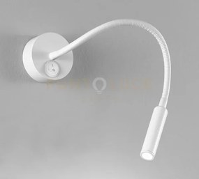 Applique flex in metallo colore bianco minispy led 3w 4000k cri?80 ...