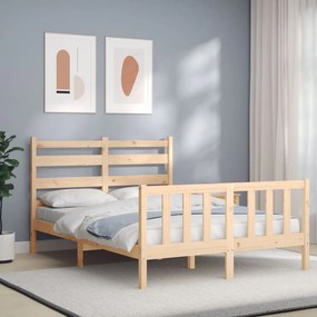 Giroletto Senza Materasso 140x200 Cm İn Legno Massello Di Pino /