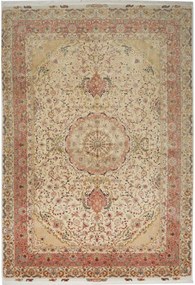 Tabriz Tappeto persiano 250x360 Beige (Iran) Annodato A Mano