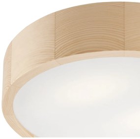 Lampada da soffitto marrone chiaro con paralume in vetro ø 37 cm Eveline - LAMKUR