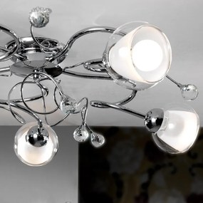 Plafoniera neoclassico Plafoniera neoclassico WENDY 5 x E14 grigio IP20, 5XE14