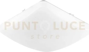 Plafoniera led moon quadrata bianca 24w 2460lm cct 3000 e 4000 e 65...