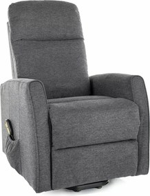Poltrona reclinabile elettrica Leto Brego con funzione alzapersona – 68x90/165x107 cm