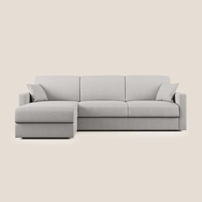 Chris Divano letto angolare con penisola in microfibra smacchiabile T11