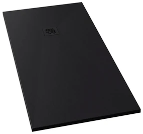 Piatto Doccia 90x140 Effetto Pietra Korzilius "Stone" Nero Opaco
