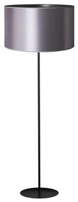 Duolla - Lampada con piedistallo CANNES 1xE27/15W/230V diametro 45 cm argento/nero
