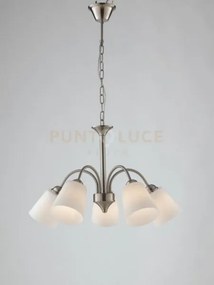 Lampadario a lampadario a sospensione 1162 nickel 5 luci attacco e1...