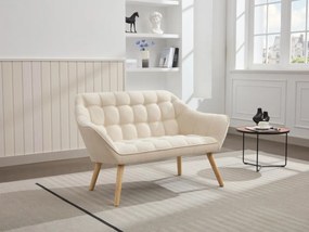 Divano 2 posti in Tessuto Beige  - CASERTA