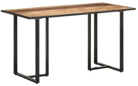 Tavolo da Pranzo 140 cm in Legno di Mango Grezzo