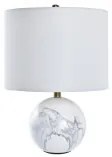 Lampada da tavolo DKD Home Decor Bianco Dorato Metallo 50 W 220 V 36 x 36 x 52 cm