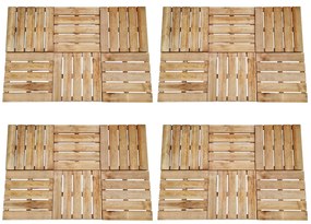 Piastrelle Per Esterni 24 Pz 50x50 Cm İn Legno Marrone /