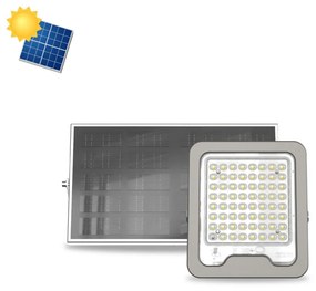 Faro LED Solare 50W IP66, Telecomando Incluso, 1.000 lumen - SERIE PRO Colore  Bianco Naturale 4.000K