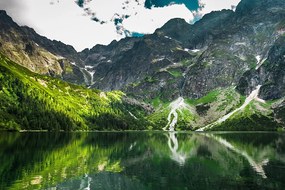 Carta da parati autoadesiva – Morskie Oko nei Tatra