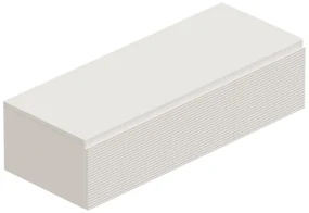 Mobile da bagno sotto lavabo Step bianco opaco L 120.3 x H 30 x P 46 cm 2 cassetti, lavabo non incluso