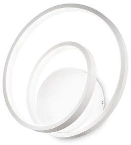 Applique Moderna Dali Oz Metallo Bianco Led 28W 3000K Luce Calda