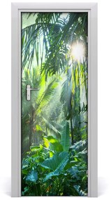 Adesivo per porta sulla porta della giungla 75x205 cm