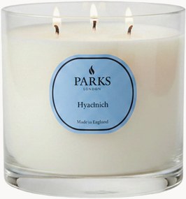 Candela profumata fatta a mano a tre stoppini Vintage Aromatherapy (giacinto, fiori verdi e muschio bianco)