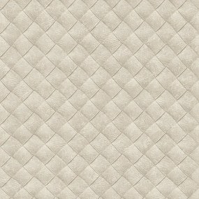 Carta da parati Treccia beige, 53 cm x 10.05 m