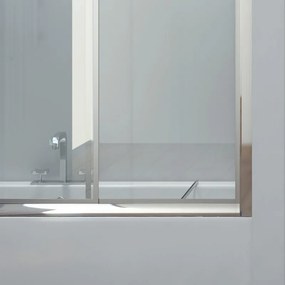 Box per vasca da bagno 160cm con due ante scorrevoli e una fissa P2000 - KAMALU