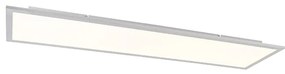Plafoniera in acciaio da 120cm con telecomando a led - LIV