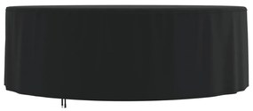 Copertura Mobili Giardino Rotonda Nera Ø 244x71 Cm 420d Oxford /