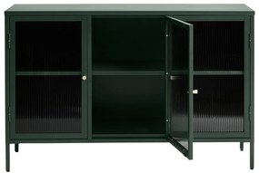 Vetrina in metallo verde Bronco, altezza 85 cm - Unique Furniture