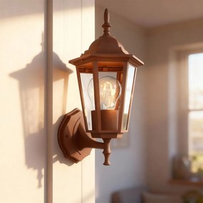 Applique Lanterna da Esterno IP54 E27 Corten - Serie TOSCA 1A