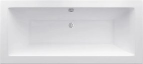Mexen Cube vasca rettangolare 190 x 80 cm con corpo, bianca - 55051908000X