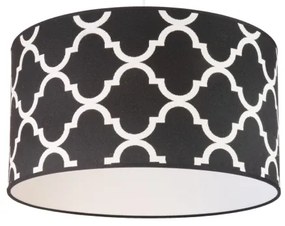 Duolla - Lampadario a sospensione con filo MAROKO 1xE27/40W/230V diametro 45 cm nero/bianco