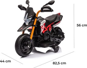 Moto Elettrica per Bambini 6V Aprilia Dorsoduro Small Nera...