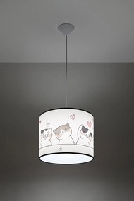 Lampada per bambini bianca Puss – Sollux