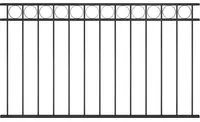 Pannello di Recinzione in Acciaio 1,7x0,8 m Nero