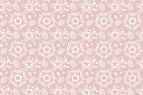 Carta da parati – Libellule rosa nel cerchio Mandala