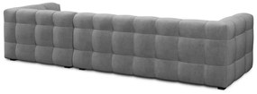 Divano angolare in velluto grigio, angolo destro Vesta - Windsor &amp; Co Sofas