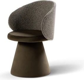 Poltrona verde scuro con rivestimento in velluto Inez – Micadoni