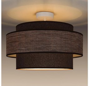 Lampadario a plafone GRACE 1xE27/60W/230V diametro 40 cm marrone/beige