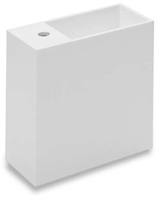 Lavabo Destro 40x20 con vano Laterale e Sifone bianco Satinato Compact 739120621 Cosmic