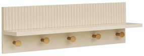 Attaccapanni da parete beige con scaffale 50 cm Rocca – House Nordic