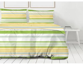 Biancheria da letto premium in cotone di colore verde Dimensioni: 160x200 cm | 2 x 70x80 cm