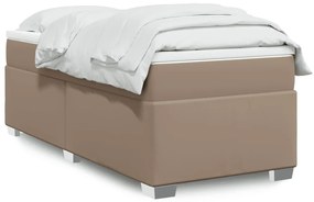 Giroletto A Molle Con Materasso Cappuccino 80x200 Cm Similpelle /
