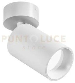 Gfa1394- faretto spot orientabile bianco satinato d.5,7cm 1 luce at...