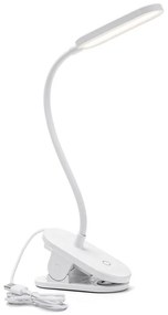 Aigostar - Lampada da tavolo LED dimmerabile con clip LED/2,5W/5V bianco