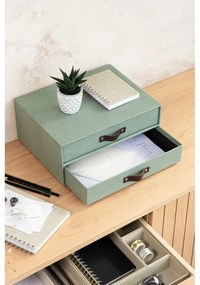Organizer verde in cartone per cassetti Birger Canvas Paper Laminate – Bigso